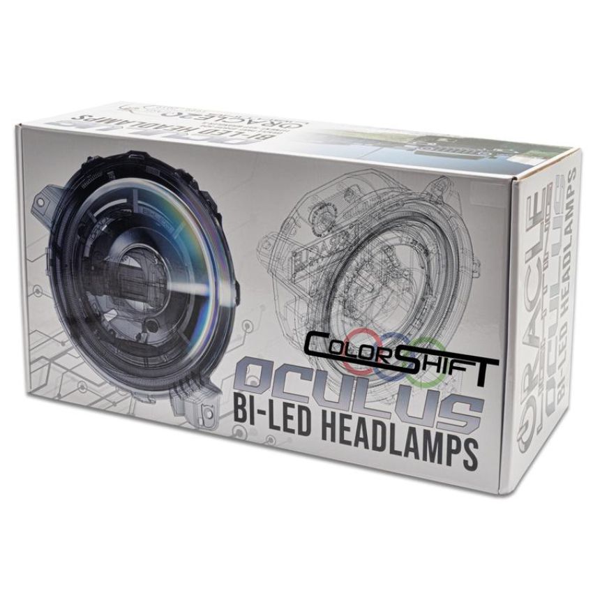 Oracle Lighting 5839-334 Oculus Bi-LED Projector Headlights -Jeep Wrangler JL / Gladiator JT