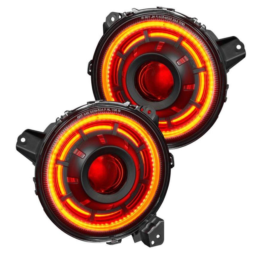 Oracle Lighting 5839-335 Oculus ColorSHIFT Bi-LED Projector Headlights -Jeep Wrangler JL / Gladiator JT