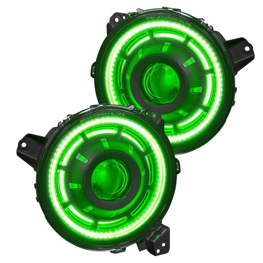 Oracle Lighting 5839-335 Oculus ColorSHIFT Bi-LED Projector Headlights -Jeep Wrangler JL / Gladiator JT