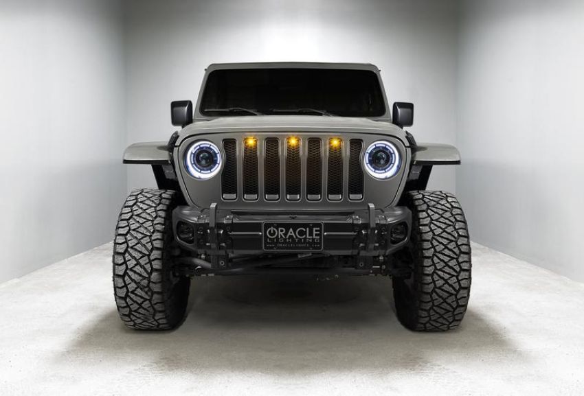 Oracle Lighting 5839-335 Oculus ColorSHIFT Bi-LED Projector Headlights -Jeep Wrangler JL / Gladiator JT