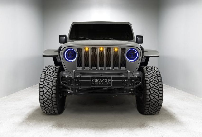Oracle Lighting 5839-335 Oculus ColorSHIFT Bi-LED Projector Headlights -Jeep Wrangler JL / Gladiator JT