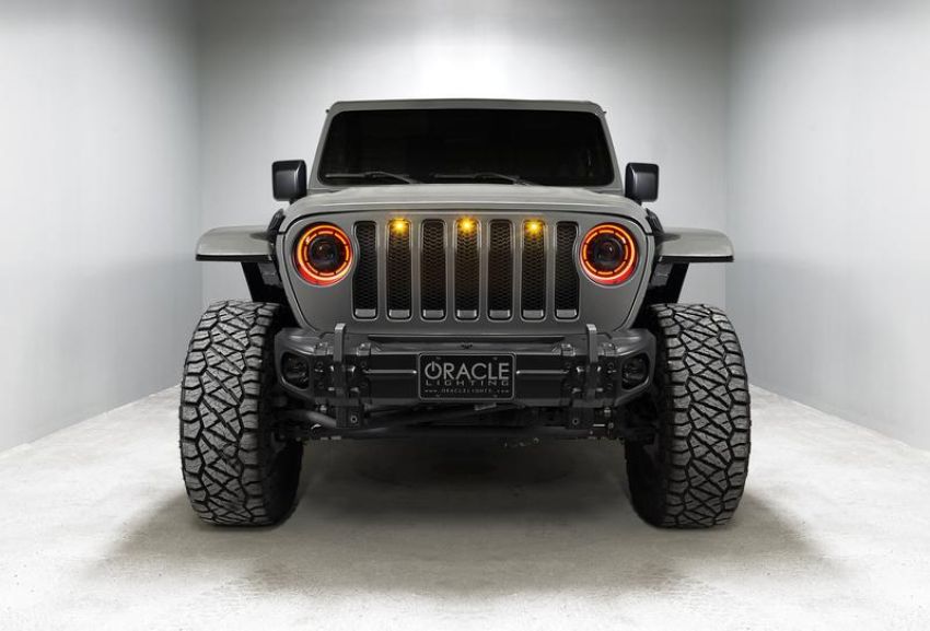 Oracle Lighting 5839-335 Oculus ColorSHIFT Bi-LED Projector Headlights -Jeep Wrangler JL / Gladiator JT