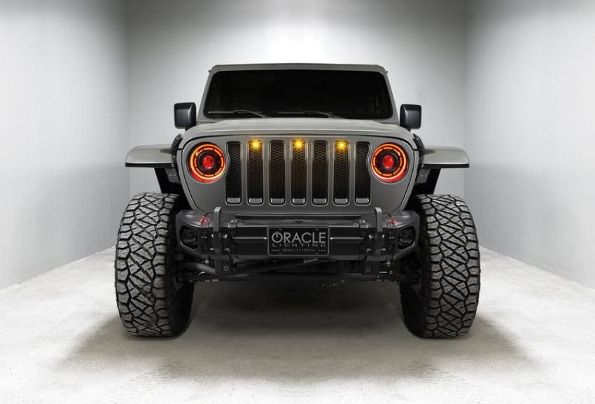Oracle Lighting 5839-335 Oculus ColorSHIFT Bi-LED Projector Headlights -Jeep Wrangler JL / Gladiator JT