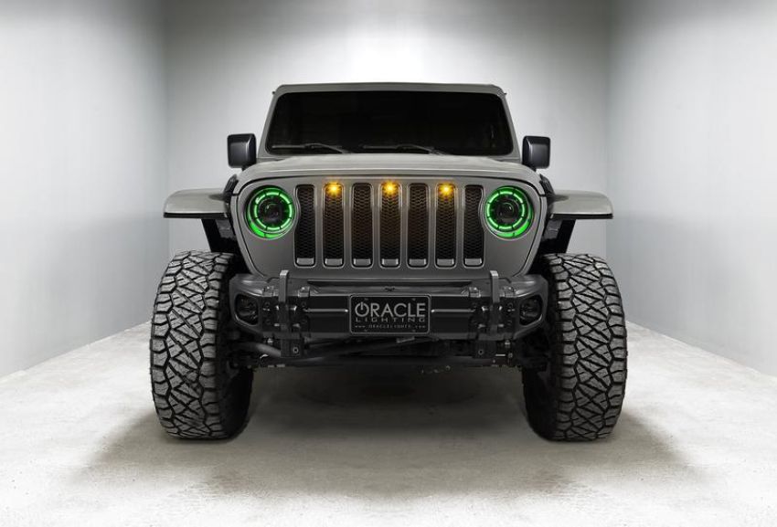 Oracle Lighting 5839-335 Oculus ColorSHIFT Bi-LED Projector Headlights -Jeep Wrangler JL / Gladiator JT