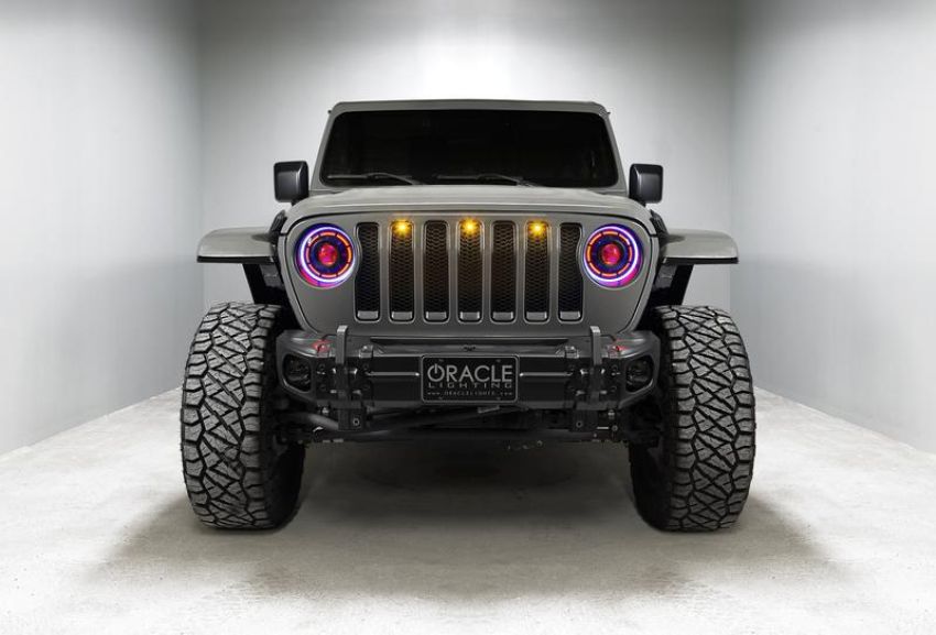Oracle Lighting 5839-335 Oculus ColorSHIFT Bi-LED Projector Headlights -Jeep Wrangler JL / Gladiator JT