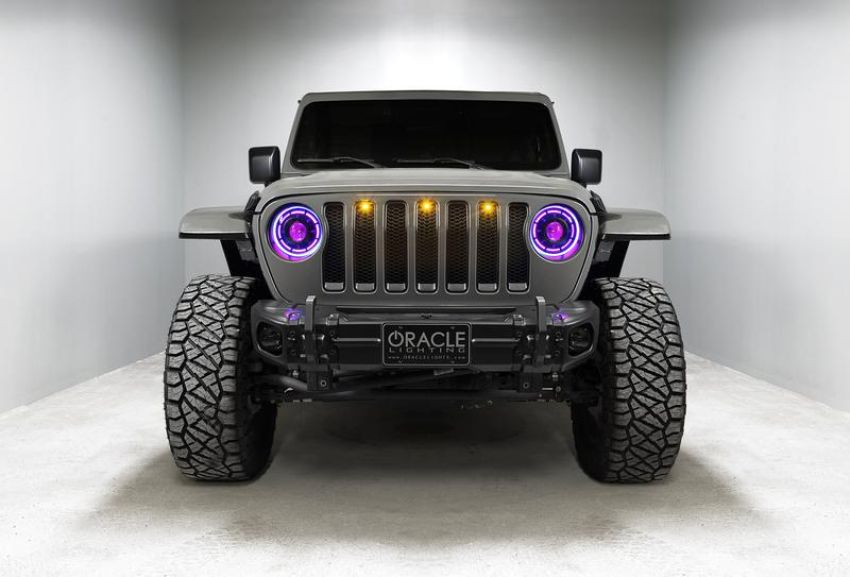 Oracle Lighting 5839-335 Oculus ColorSHIFT Bi-LED Projector Headlights -Jeep Wrangler JL / Gladiator JT