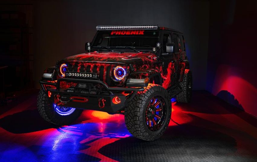 Oracle Lighting 5839-335 Oculus ColorSHIFT Bi-LED Projector Headlights -Jeep Wrangler JL / Gladiator JT
