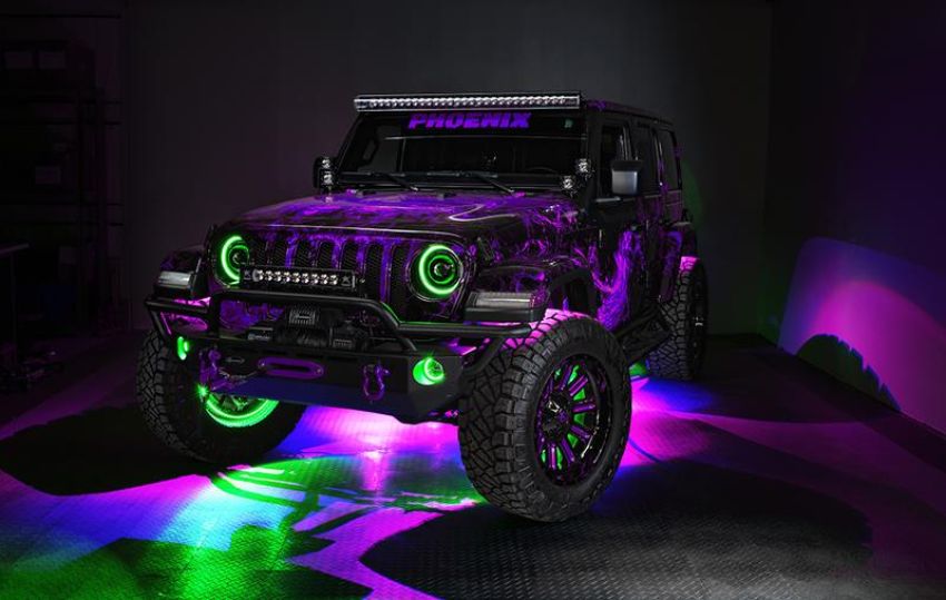 Oracle Lighting 5839-335 Oculus ColorSHIFT Bi-LED Projector Headlights -Jeep Wrangler JL / Gladiator JT