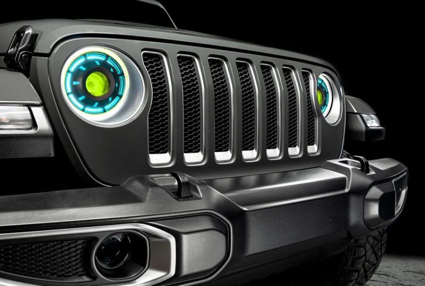 Oracle Lighting 5839-335 Oculus ColorSHIFT Bi-LED Projector Headlights -Jeep Wrangler JL / Gladiator JT