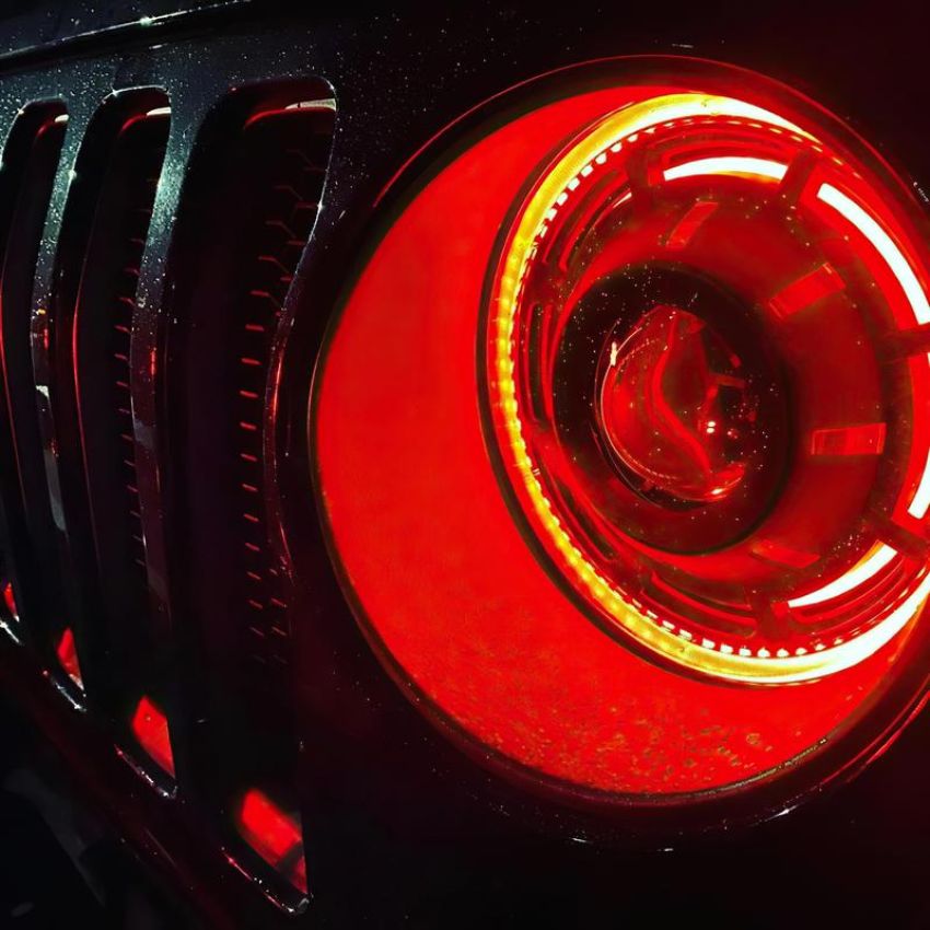 Oracle Lighting 5839-335 Oculus ColorSHIFT Bi-LED Projector Headlights -Jeep Wrangler JL / Gladiator JT