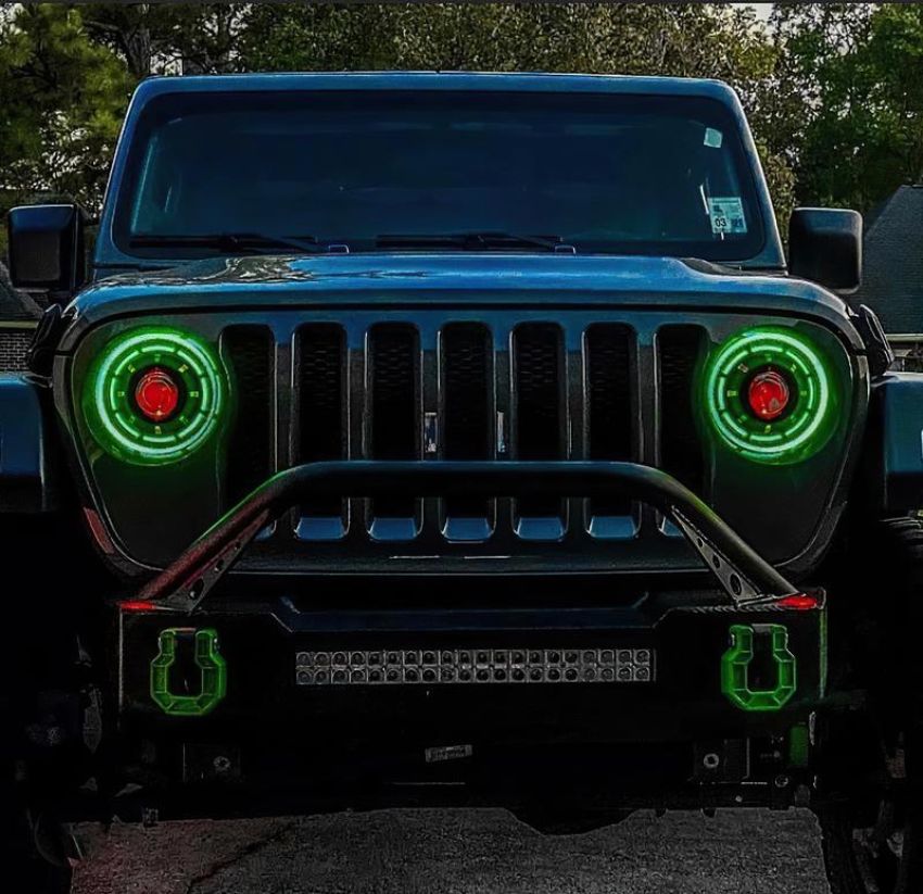 Oracle Lighting 5839-335 Oculus ColorSHIFT Bi-LED Projector Headlights -Jeep Wrangler JL / Gladiator JT