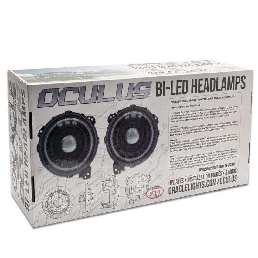 Oracle Lighting 5839-504 Oculus Bi-LED Projector Headlights for Jeep Wrangler JL / Gladiator JT