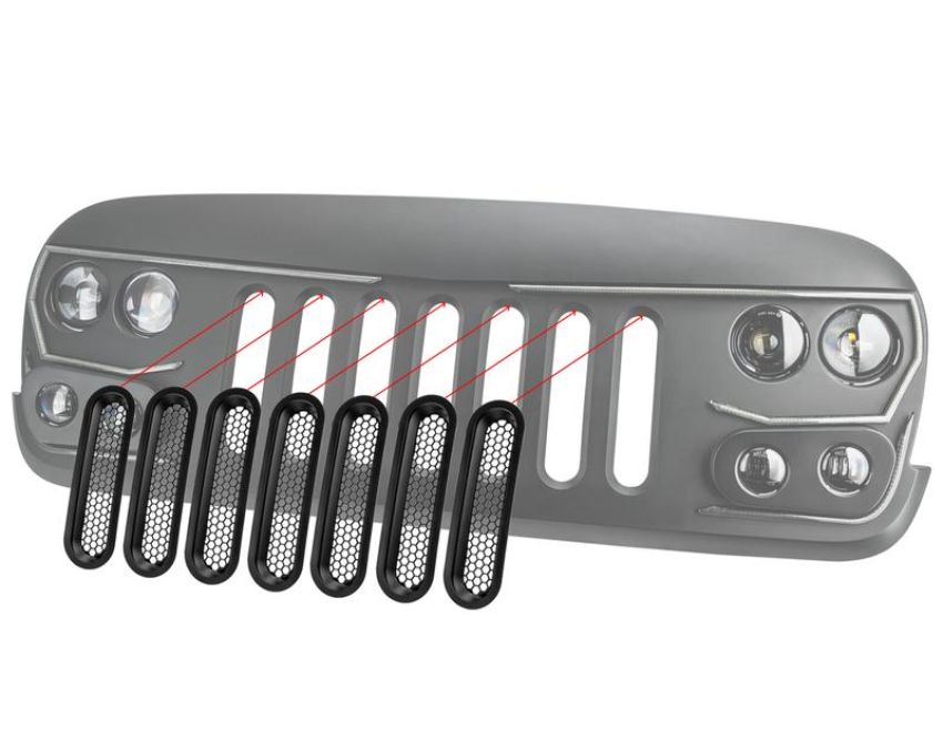 Oracle Lighting 5840-504 Vertical Mesh Inserts for Vector Grill