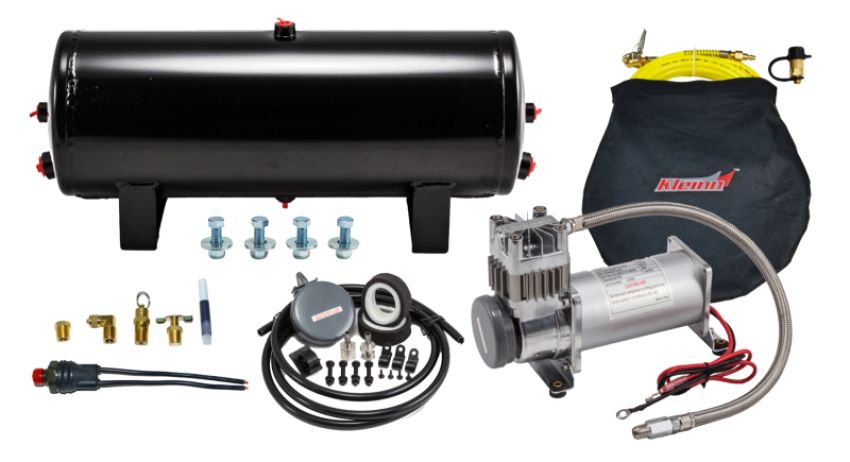 Kleinn Air Horns 6350 Kleinn Air System w/ 150 PSI Waterproof/ 100 Percent Duty Cycle Air Compressor / 3.0 gal Air Tank