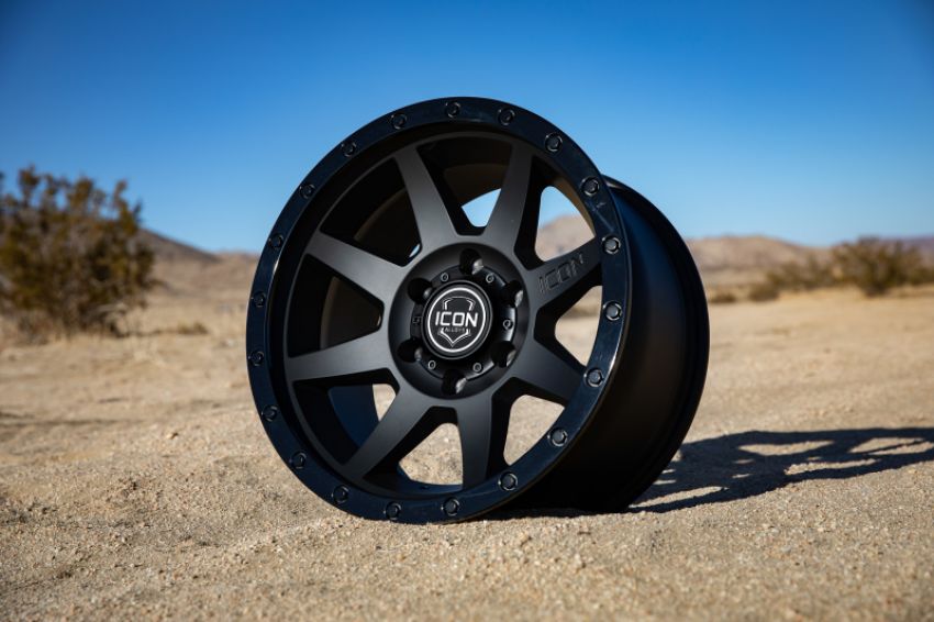 ICON Rebound 18x9 6x5.5 25mm Offset 5.75in BS 95.1mm mm Bore Satin Black Wheel