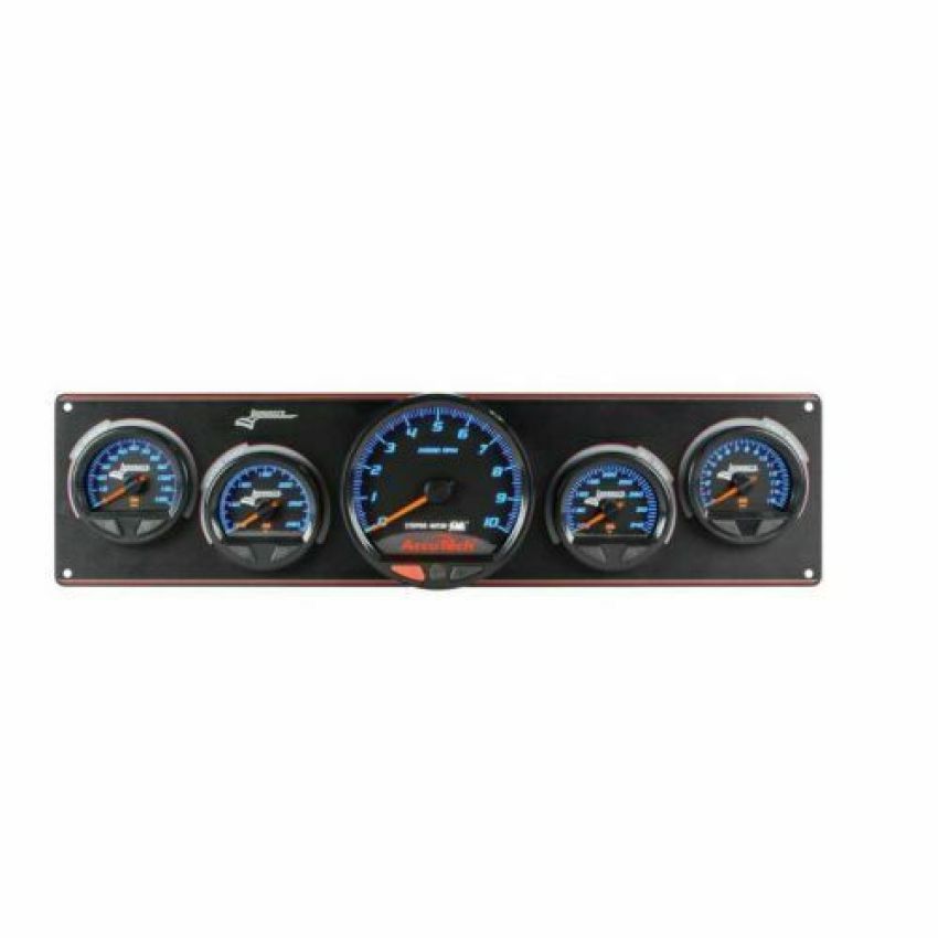 LONGACRE LON52-44577 Waterproof SMI 4 Gauge Panel W/Tach OP/WT/OT/FP
