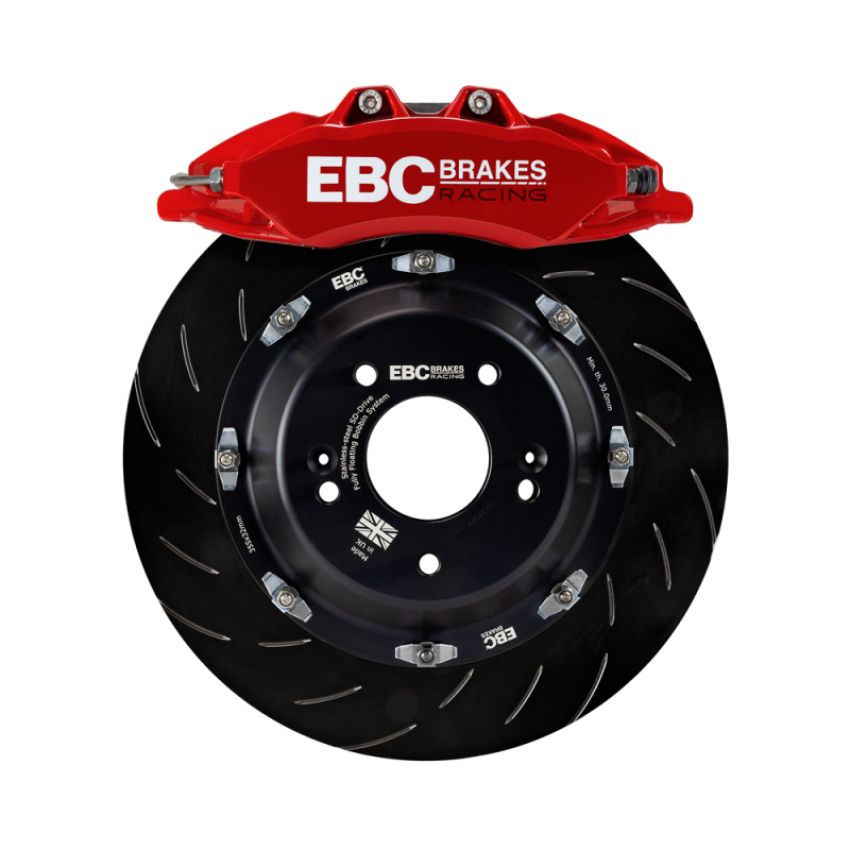 EBC BBK050RED-1 Racing 07-13 BMW M3 (E90/E92/E82) Red Apollo-6 Calipers 380mm Rotors Front Big Brake Kit