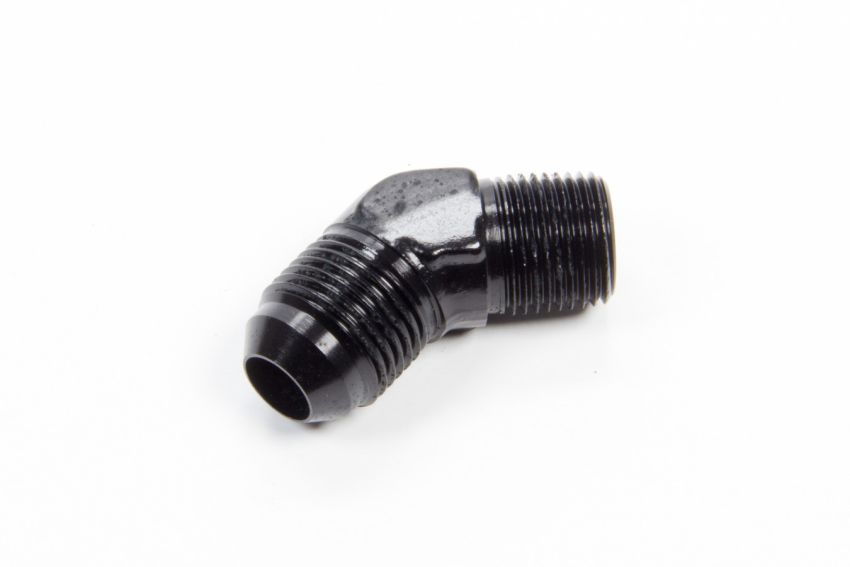 AEROQUIP AERFCM5023 45 Deg Alum #8 to 3/8npt Fitting Black