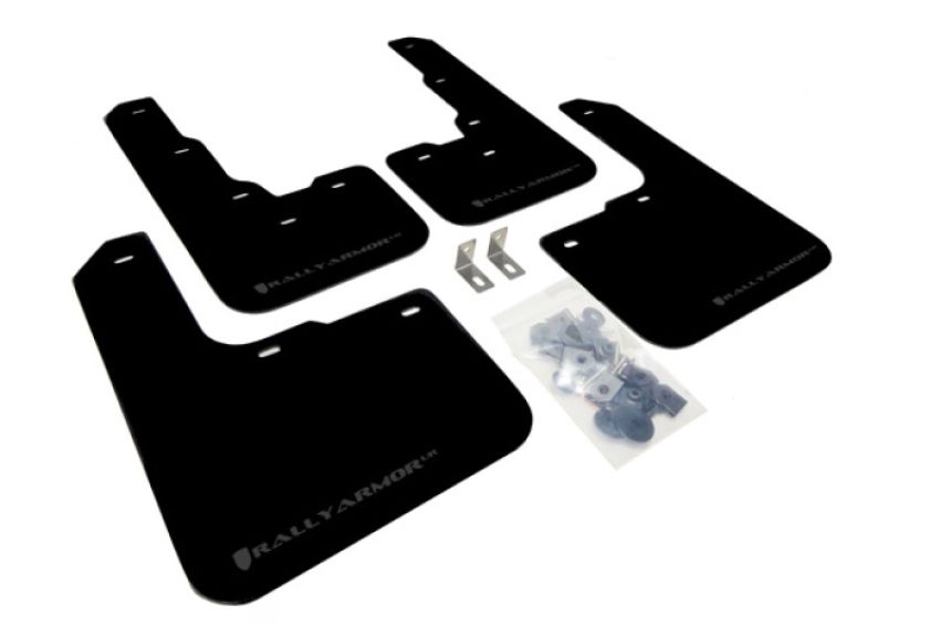 Rally Armor MF39-UR-BLK/GRY Black Mud Flap/Grey Logo