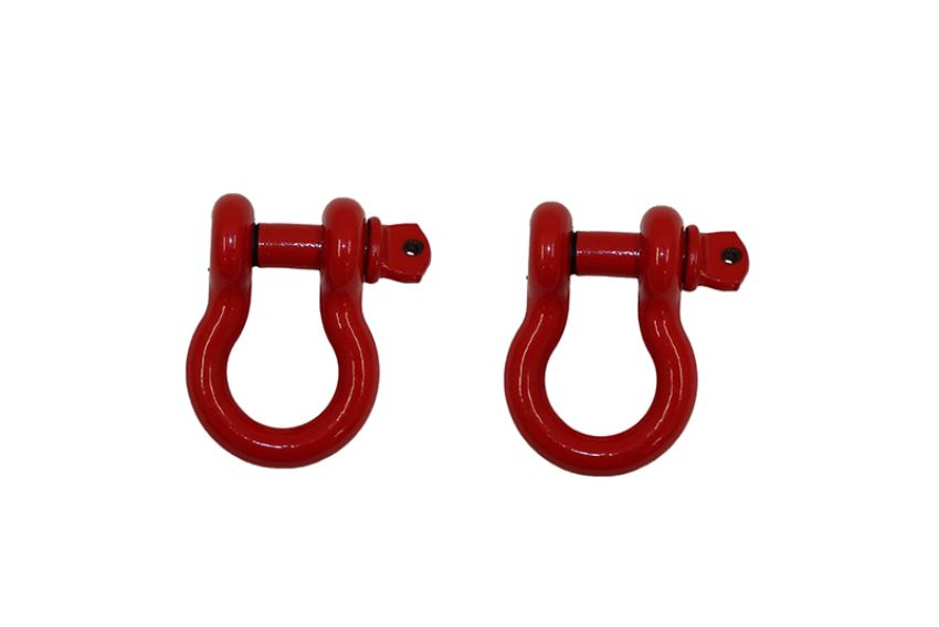 Fishbone Offroad FB21038 Red 3/4 in. D-Ring Set FB21038