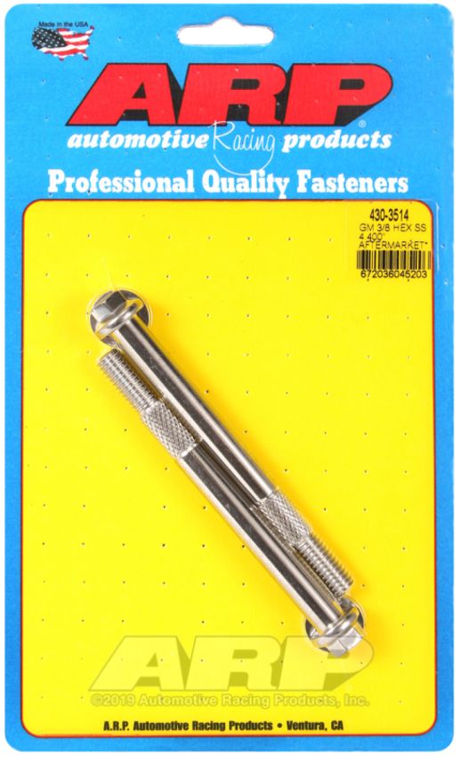 ARP ARP430-3514 S/S Starter 6pt Bolt Kit 3/8-16 x 4.400 UHL