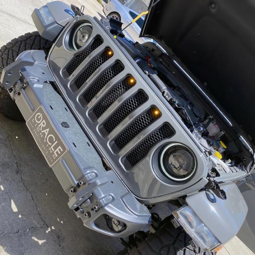 Oracle Lighting 5871-005 ORACLE Lighting Pre-Runner Style LED Grill Kit for Jeep Gladiator JT