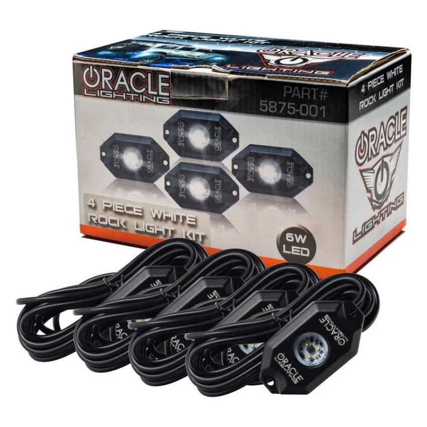 Oracle Lighting 5875-001 ORACLE Lighting Underbody Wheel Well Rock Light Kit - White (4PCS)