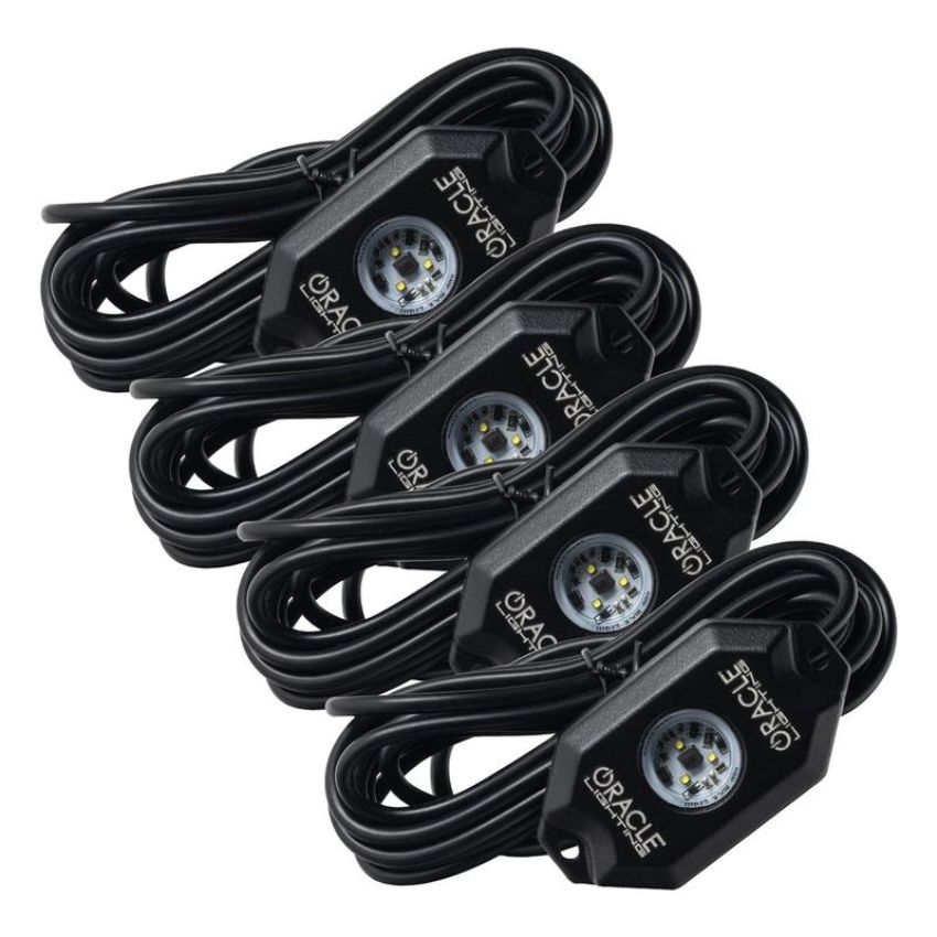Oracle Lighting 5875-001 ORACLE Lighting Underbody Wheel Well Rock Light Kit - White (4PCS)
