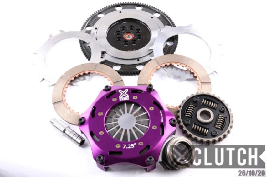XCLUTCH XKHN18521-2B 88-91 Honda CRX Si 1.6L 7.25in Twin Sprung Ceramic Clutch Kit