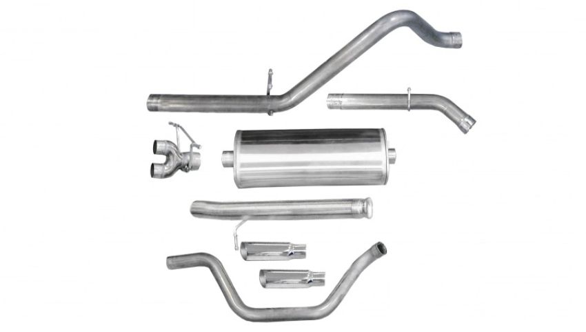 CORSA Performance 24921 Corsa 2009-2013 Chevrolet Silverado Reg. Cab/Std. Bed 1500 4.8L V8 Polished Sport Cat-Back Exhaust