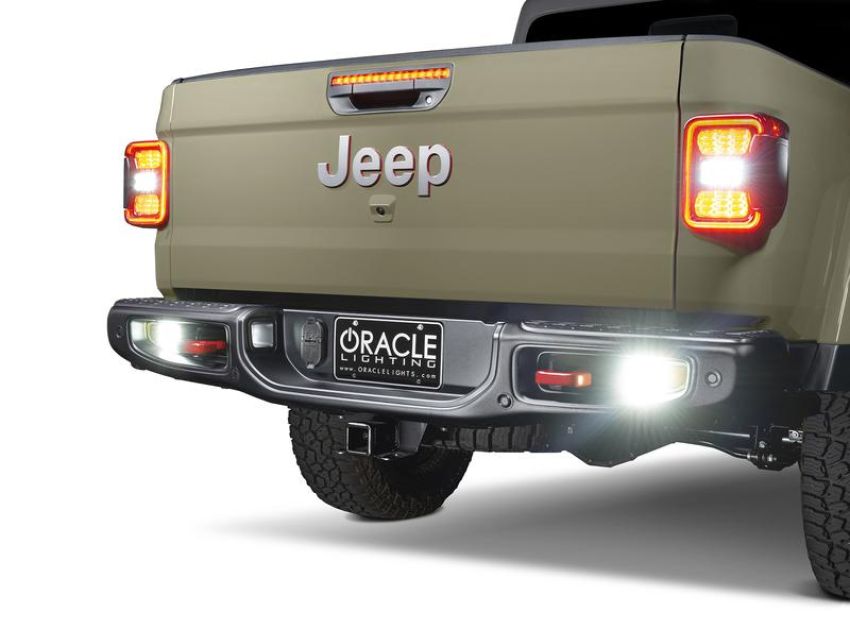 Oracle Lighting 5878-504 ORACLE Lighting Rear Bumper LED Reverse Lights for Jeep Gladiator JT