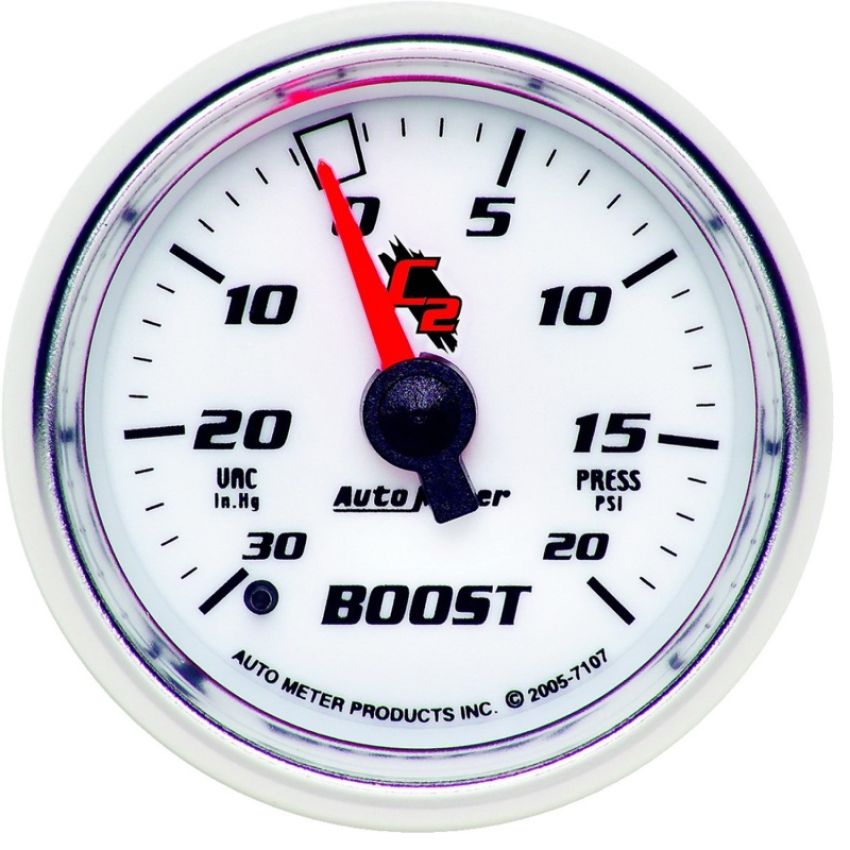 AUTOMETER ATM7107 2-1/16in C2/S Boost/Vac Gauge 30in Hg/20psi