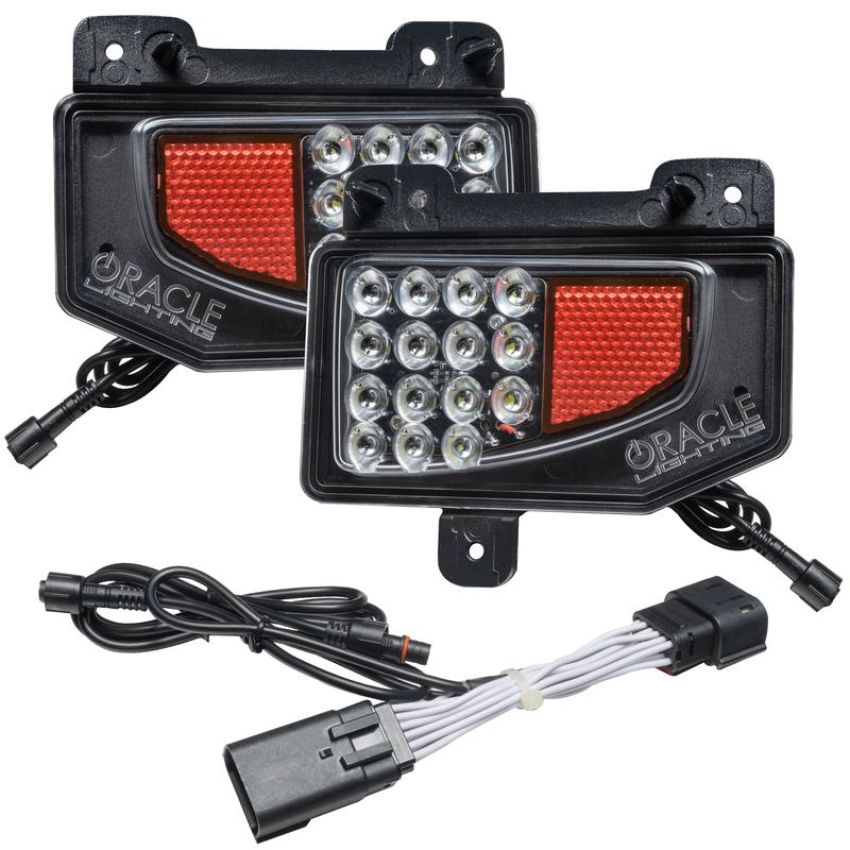 Oracle Lighting 5881-504 Rear Bumper LED Reverse Lights for Jeep Gladiator JT w/Plug & Play Harness