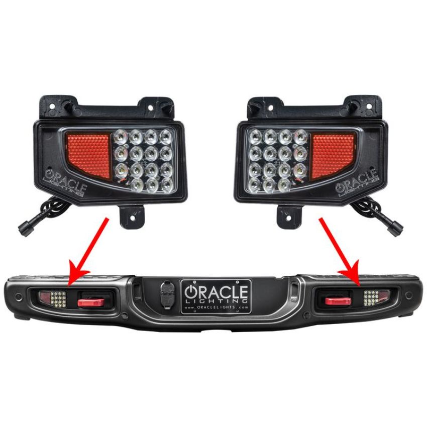 Oracle Lighting 5881-504 Rear Bumper LED Reverse Lights for Jeep Gladiator JT w/Plug & Play Harness