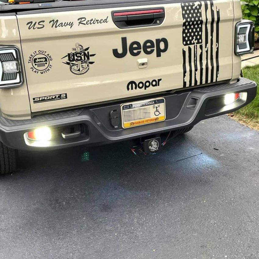 Oracle Lighting 5881-504 Rear Bumper LED Reverse Lights for Jeep Gladiator JT w/Plug & Play Harness