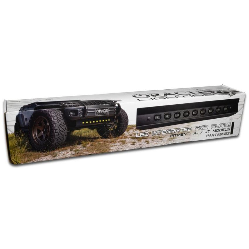 Oracle Lighting 5883-006 Skid Plate w/ Integrated LED Emitters -Jeep Wrangler JL/Gladiator JT-Yellow Lens