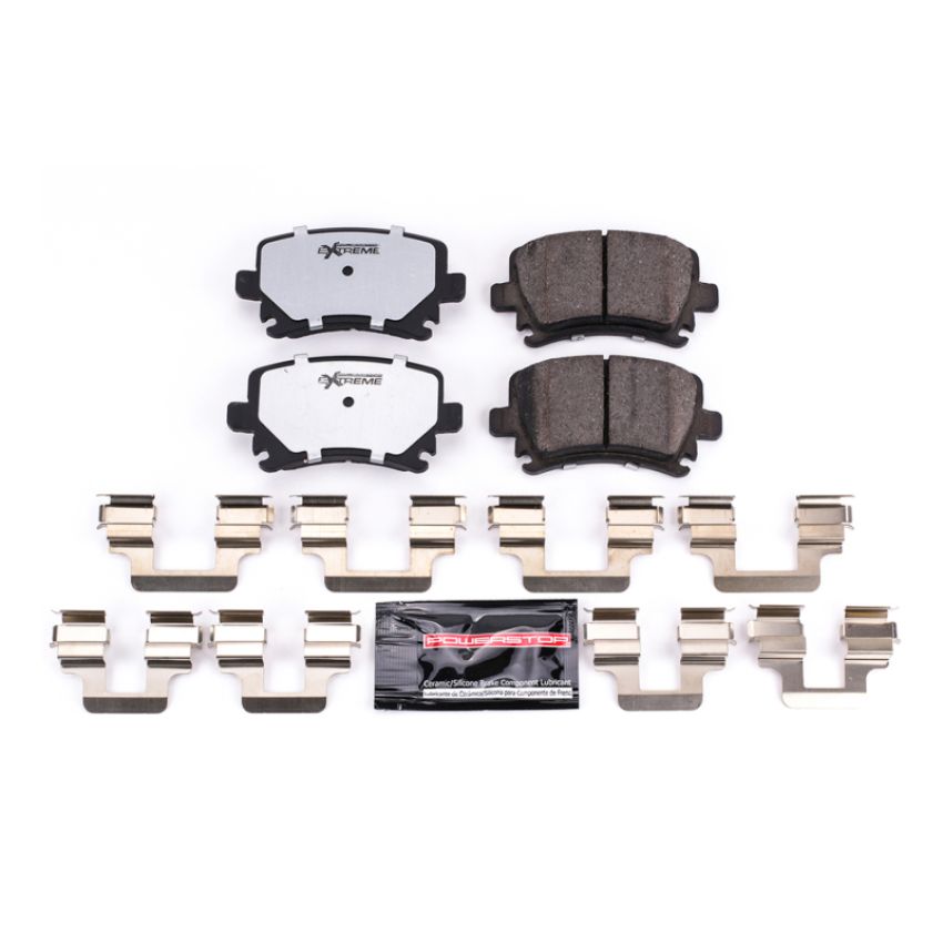 PowerStop Z26-1108 PowerStop - Z26 Performance Carbon-Fiber Ceramic Brake Pads with Hardware Kit
