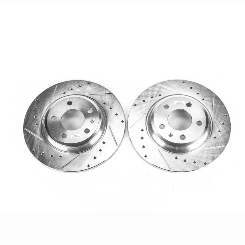 PowerStop EBR1007XPR PowerStop Evolution Performance Drilled, Slotted & Plated Brake Rotor Pair