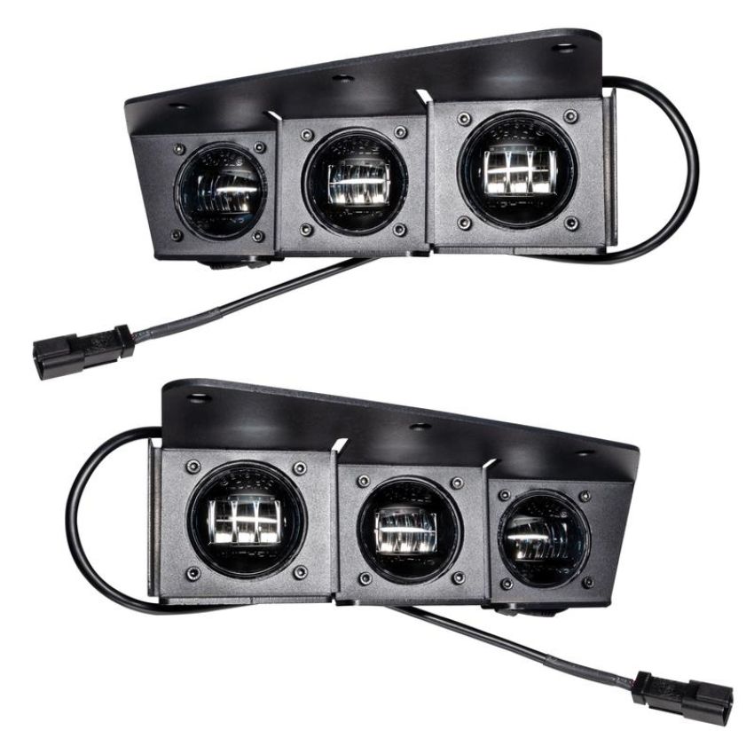 Oracle Lighting 5890-001 ORACLE Lighting 2021-2024 Ford Bronco Triple LED Fog Light Kit for Steel Bumper
