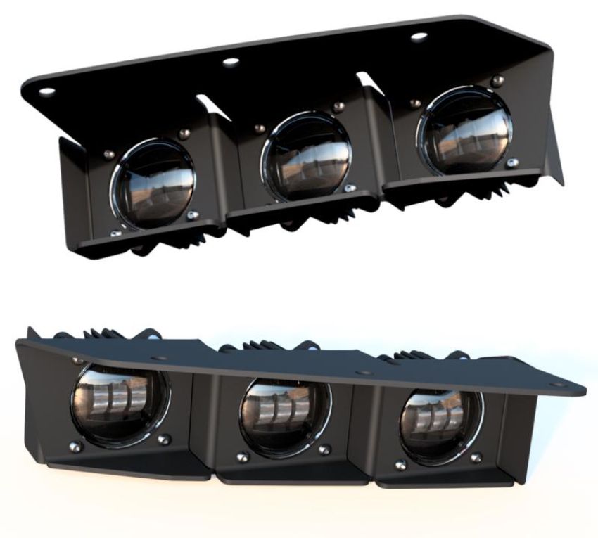 Oracle Lighting 5890-001 ORACLE Lighting 2021-2024 Ford Bronco Triple LED Fog Light Kit for Steel Bumper