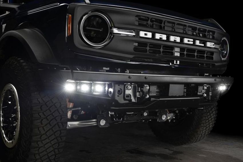 Oracle Lighting 5890-001 ORACLE Lighting 2021-2024 Ford Bronco Triple LED Fog Light Kit for Steel Bumper