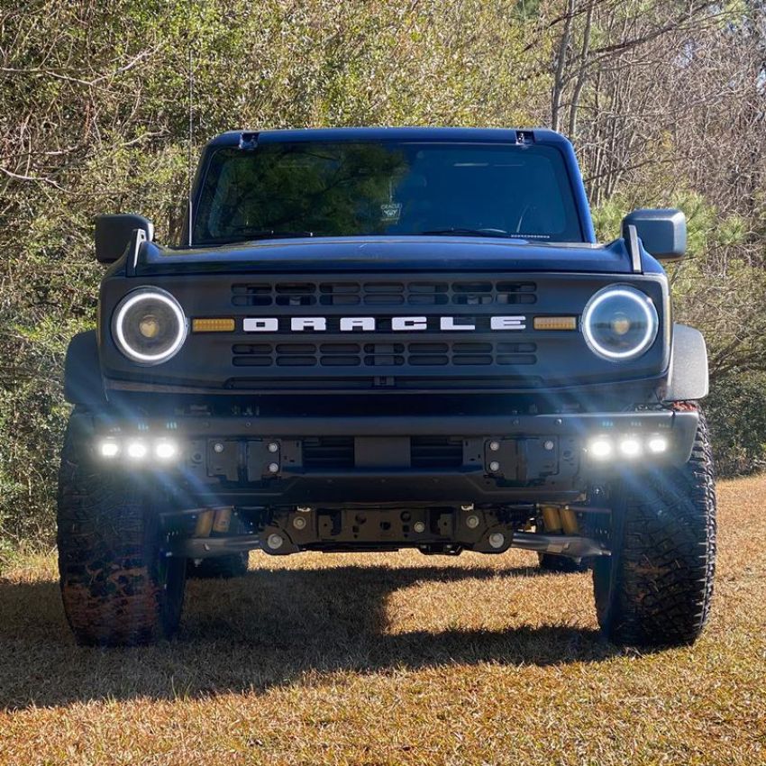 Oracle Lighting 5890-001 ORACLE Lighting 2021-2024 Ford Bronco Triple LED Fog Light Kit for Steel Bumper