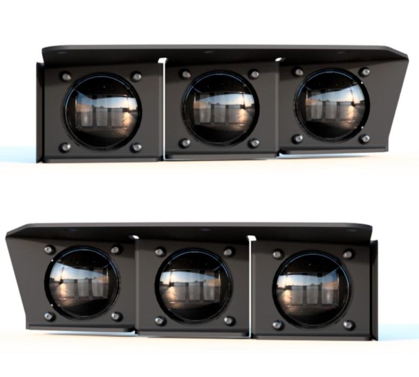 Oracle Lighting 5890-006 ORACLE Lighting 2021-2024 Ford Bronco Triple LED Fog Light Kit for Steel Bumper