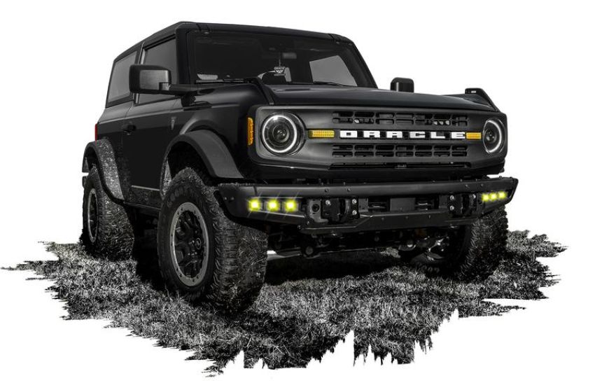 Oracle Lighting 5890-006 ORACLE Lighting 2021-2024 Ford Bronco Triple LED Fog Light Kit for Steel Bumper