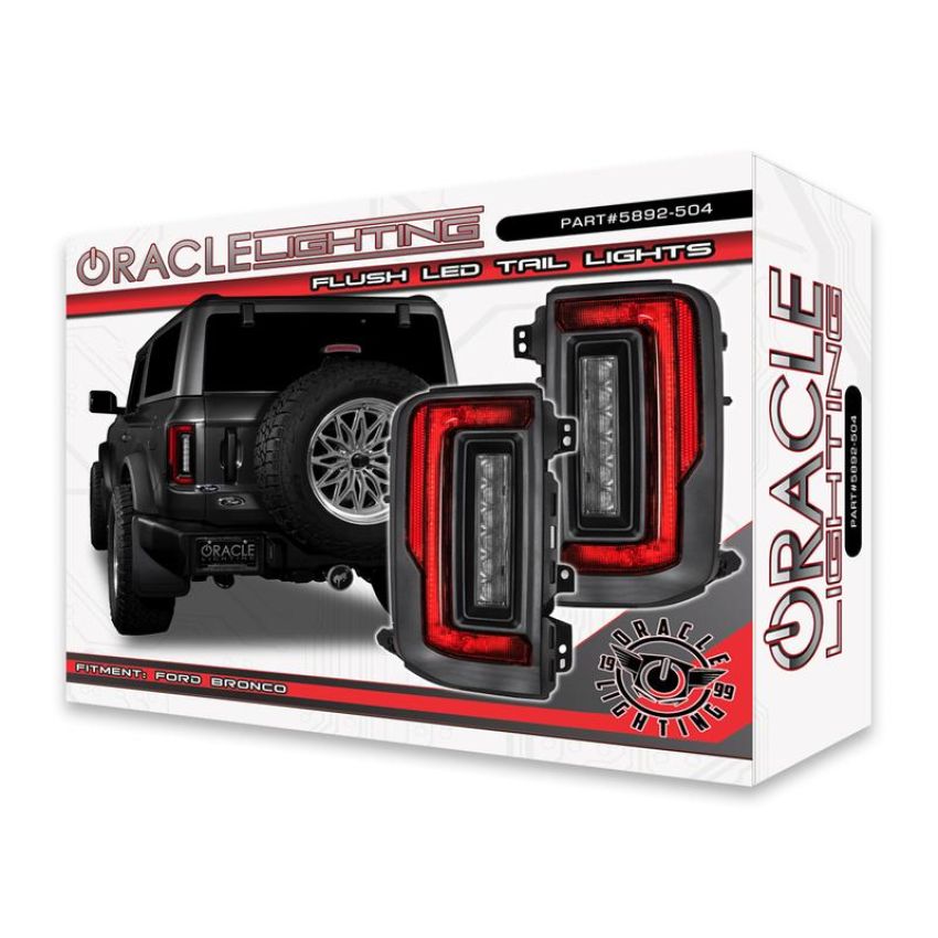 Oracle Lighting 5892-504 ORACLE Lighting Flush Style LED Tail Lights for 2021-2024 Ford Bronco