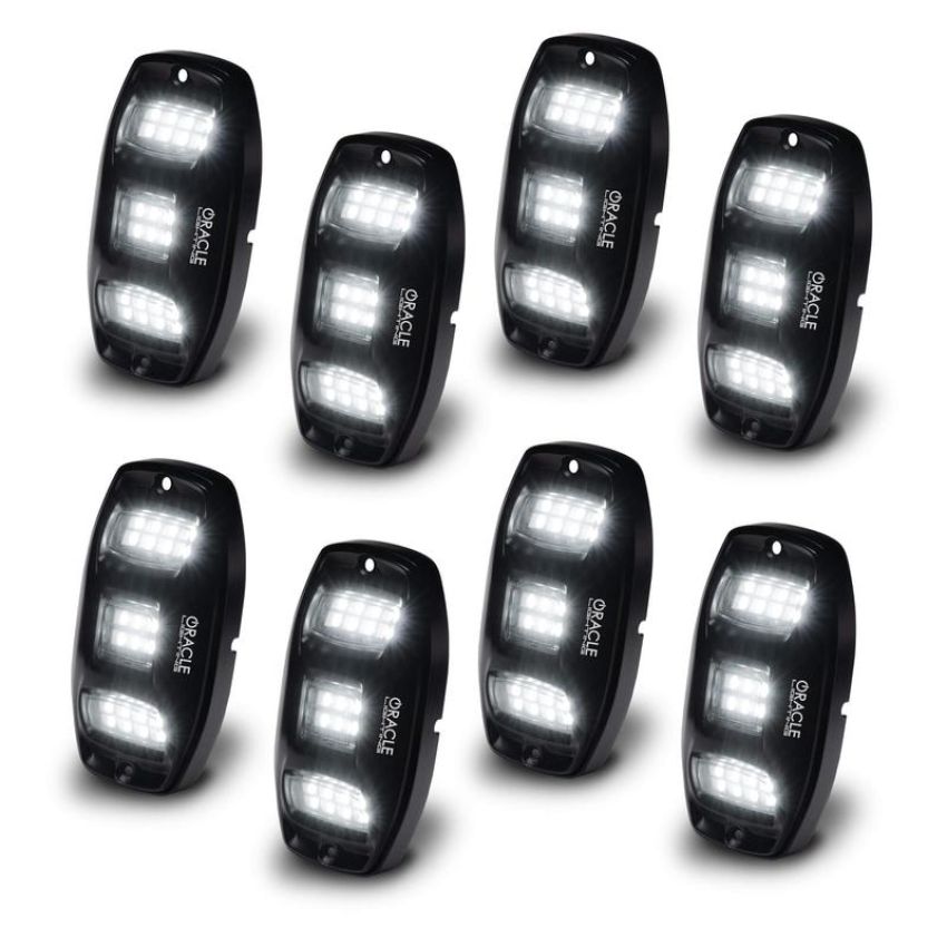 Oracle Lighting 5895-339-8 ColorSHIFT RGB+W Underbody Wheel Well Rock Light Kit (8 PCS)