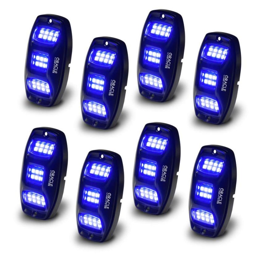 Oracle Lighting 5895-339-8 ColorSHIFT RGB+W Underbody Wheel Well Rock Light Kit (8 PCS)