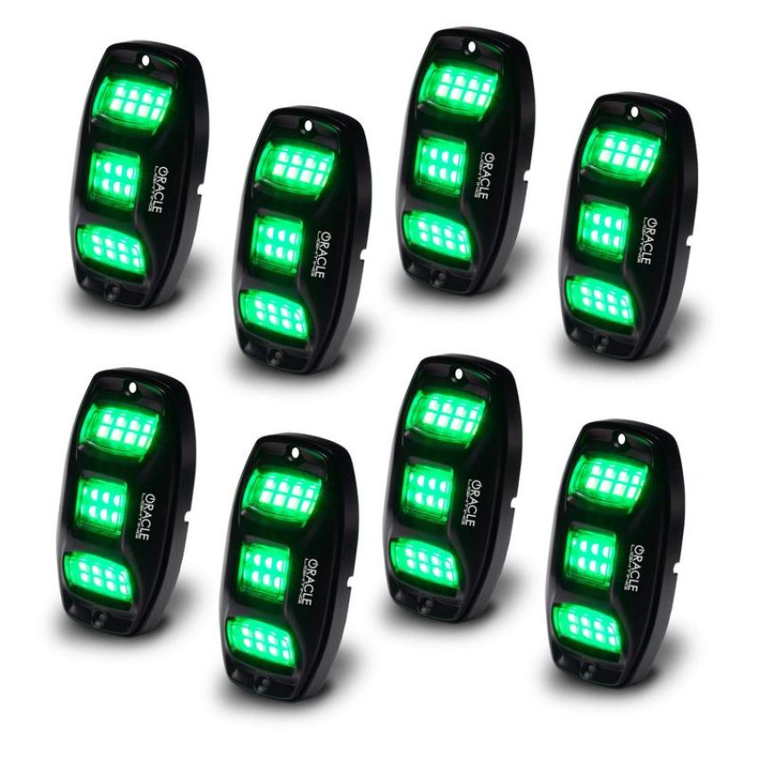 Oracle Lighting 5895-339-8 ColorSHIFT RGB+W Underbody Wheel Well Rock Light Kit (8 PCS)