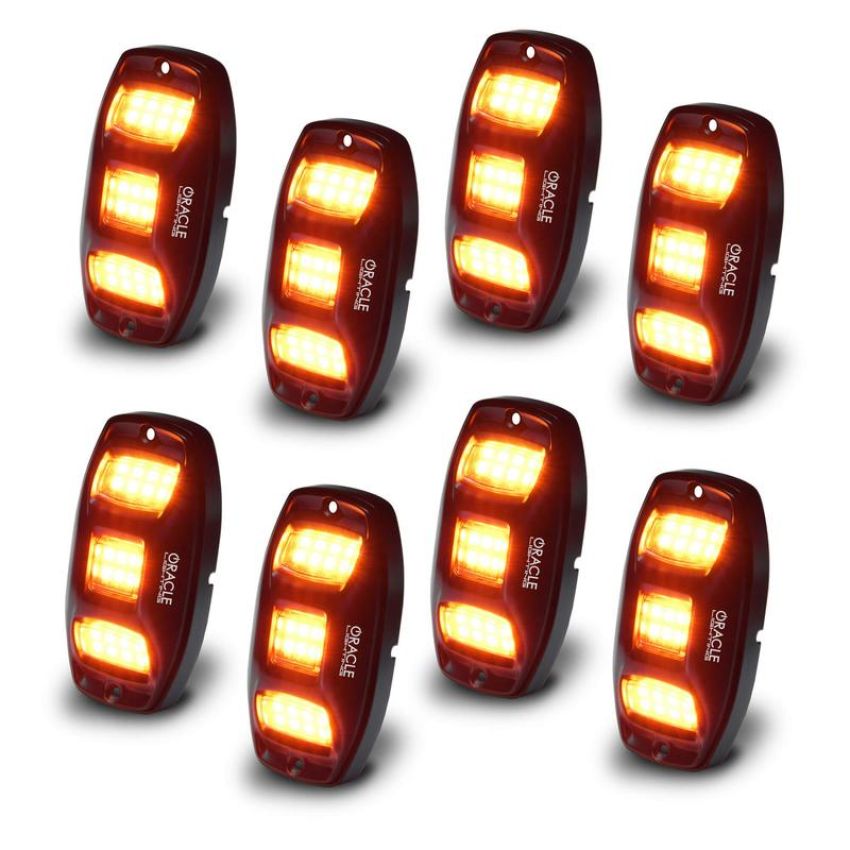 Oracle Lighting 5895-339-8 ColorSHIFT RGB+W Underbody Wheel Well Rock Light Kit (8 PCS)