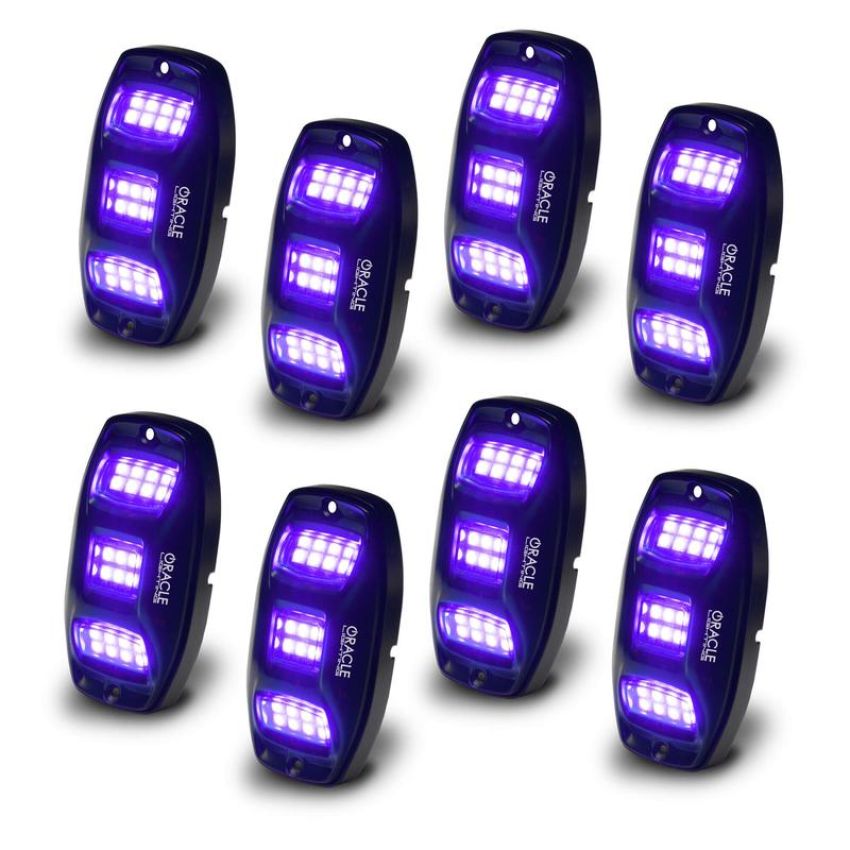 Oracle Lighting 5895-339-8 ColorSHIFT RGB+W Underbody Wheel Well Rock Light Kit (8 PCS)